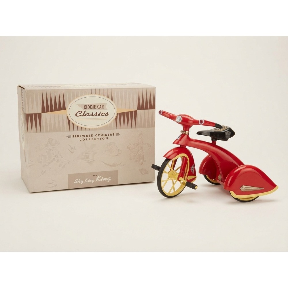1996 VTG Hallmark Kiddie Car Classics - 1935 Sky King Velocipede NIB sidewalk